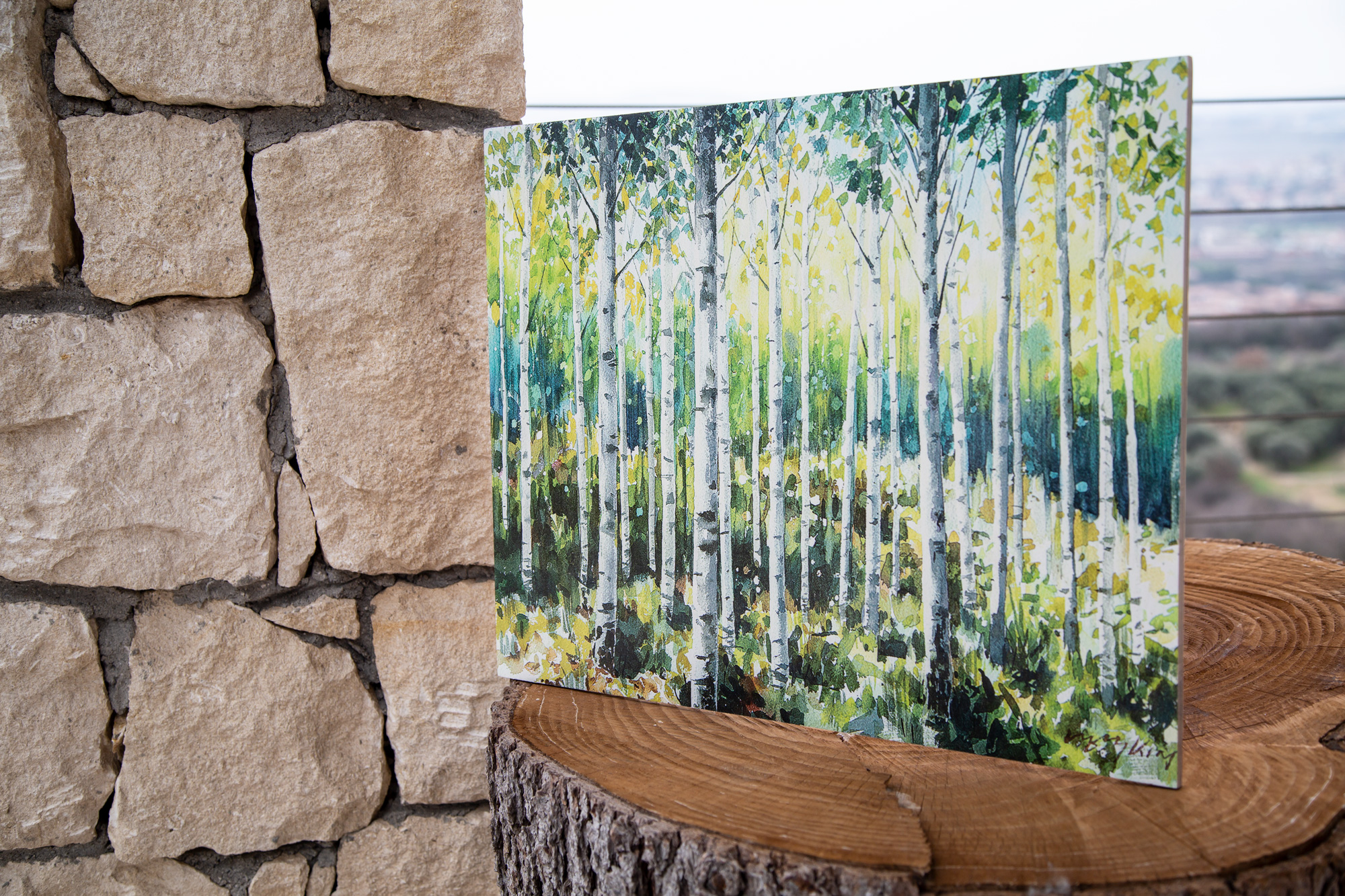 Stampa su Legno Nella Foresta